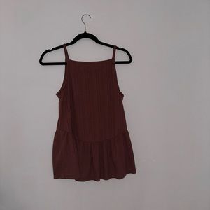 Mauve tank top blouse